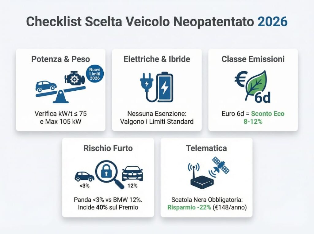 Checklist scelta veicolo neopatentato