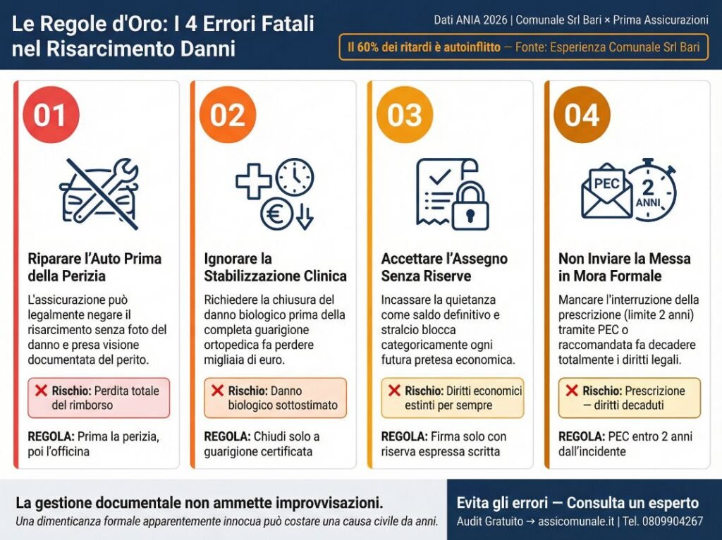 Le Regole d'Oro Evita i 4 Errori Fatali nella Pratica