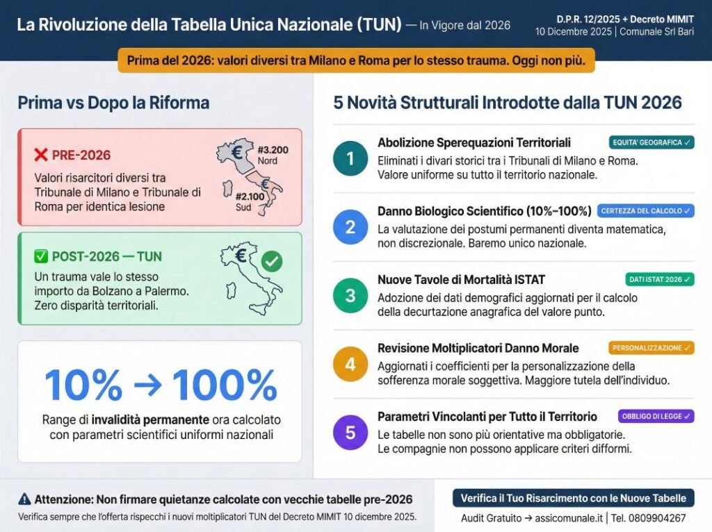 Scenario 2026 La rivoluzione della Tabella Unica Nazionale (TUN)