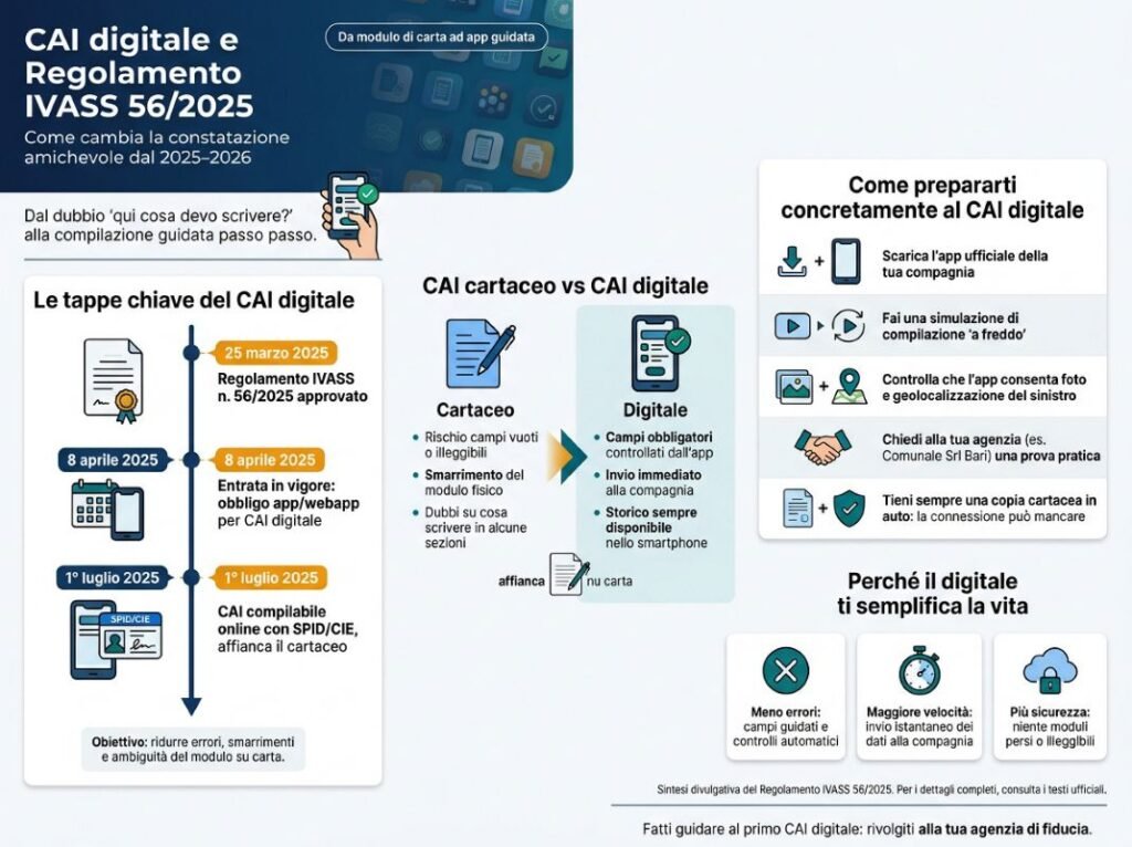 Il Regolamento IVASS e l’app per la constatazione amichevole