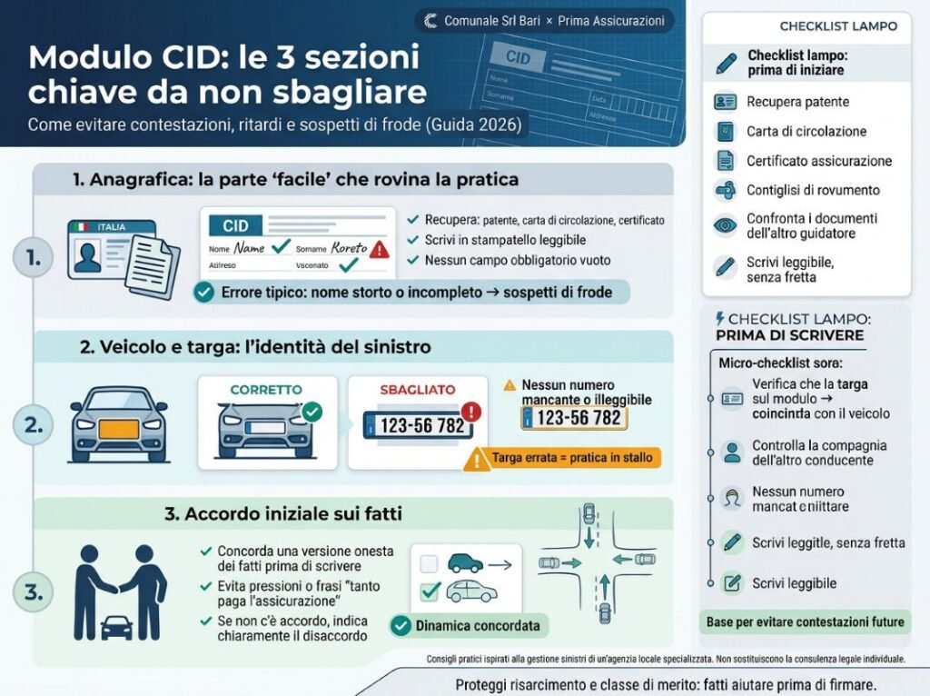 Modulo CID come compilare le 3 sezioni chiave senza commettere errori