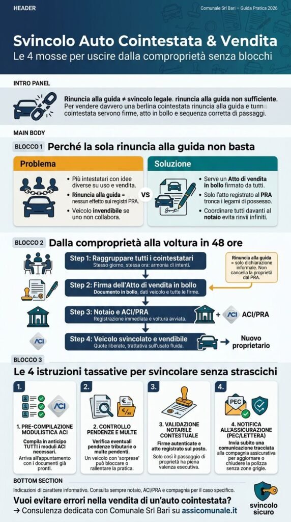 Svincolo della comproprietà e vendita
